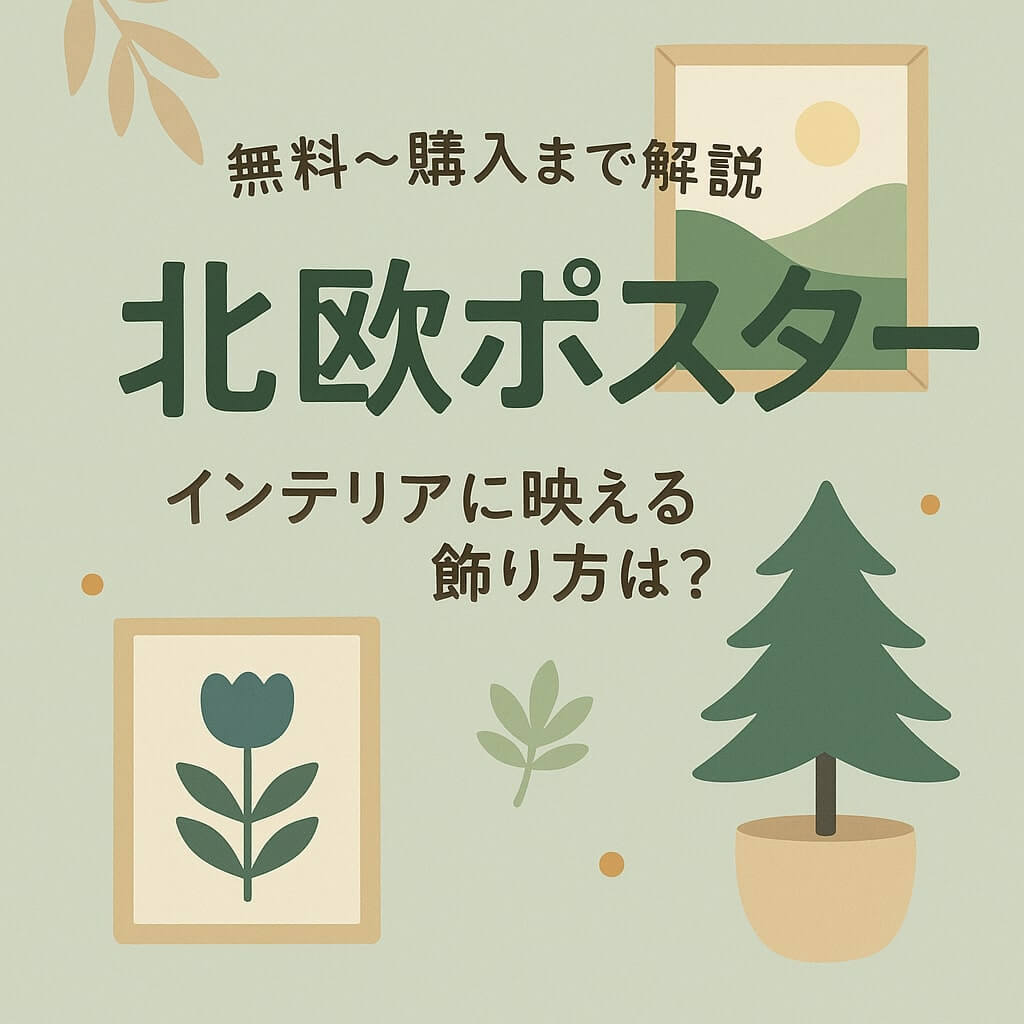 北欧ポスター インテリアに映える飾り方は？