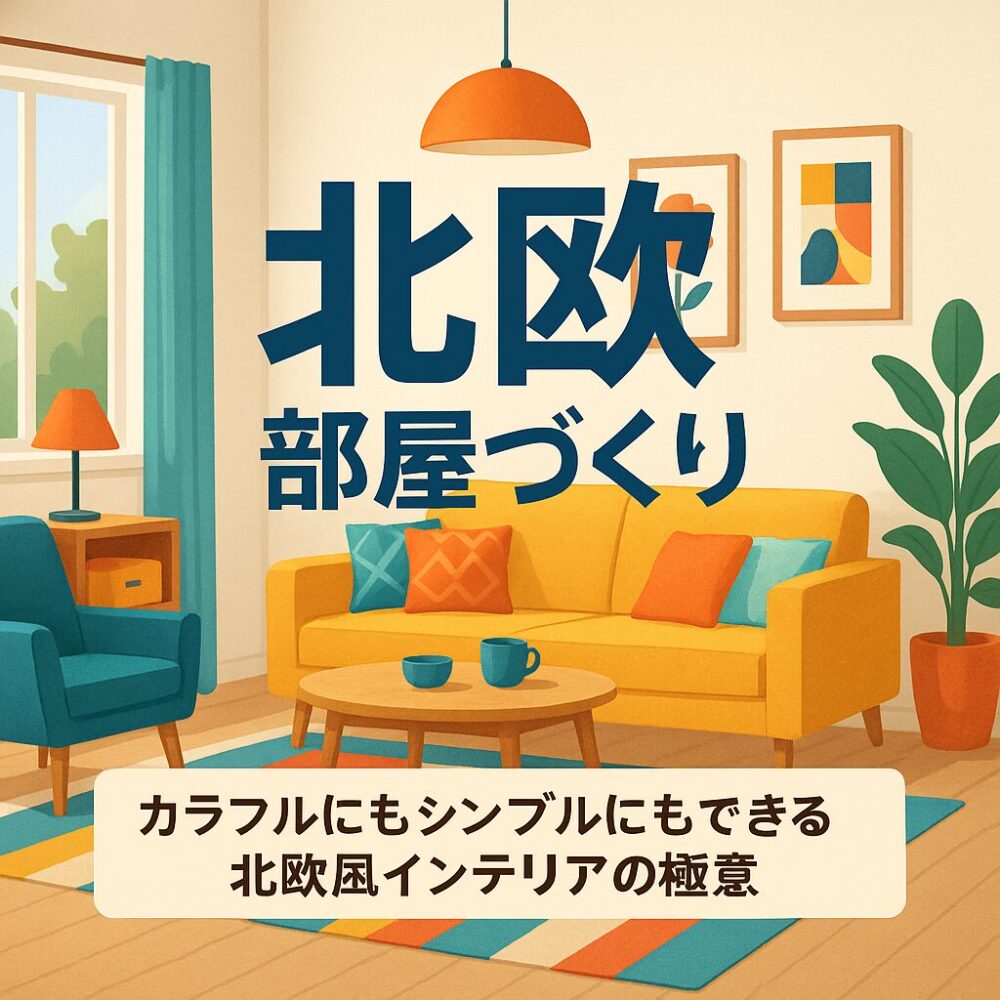 北欧部屋づくり|カラフルにもシンプルにもできる北欧風インテリアの極意