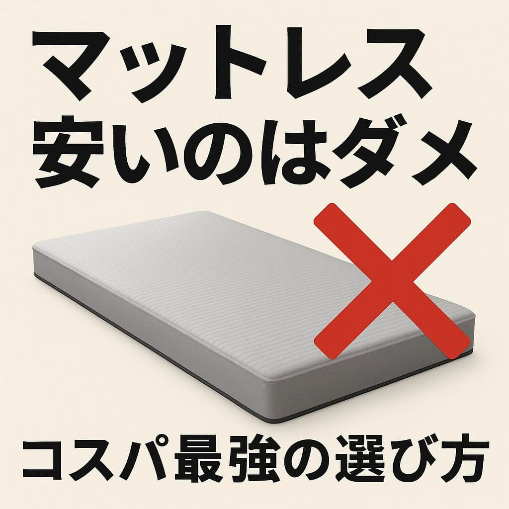 マットレス 安いのはダメ