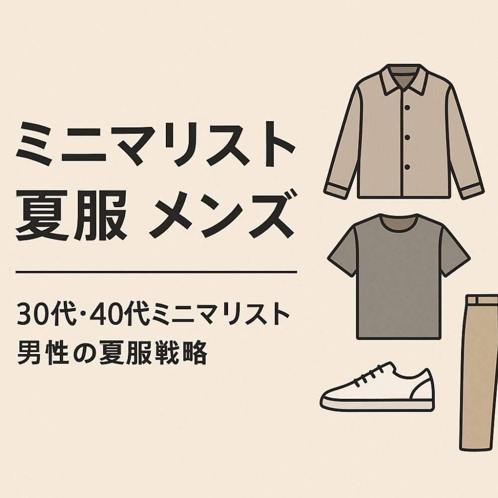 ミニマリスト 夏服 メンズ