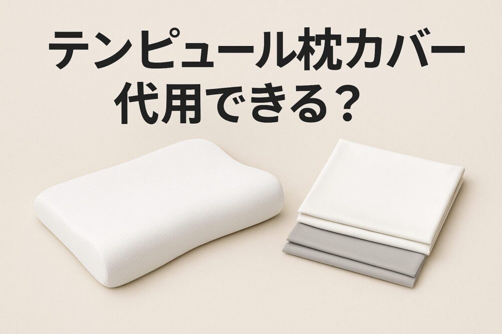 テンピュールの枕カバー代用できる？